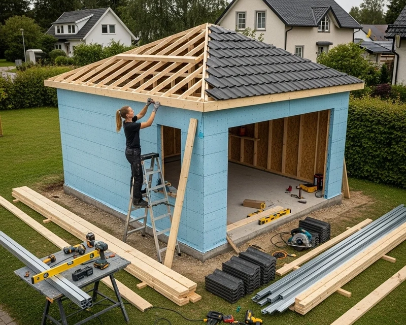 Konstruktion af carporte og garager