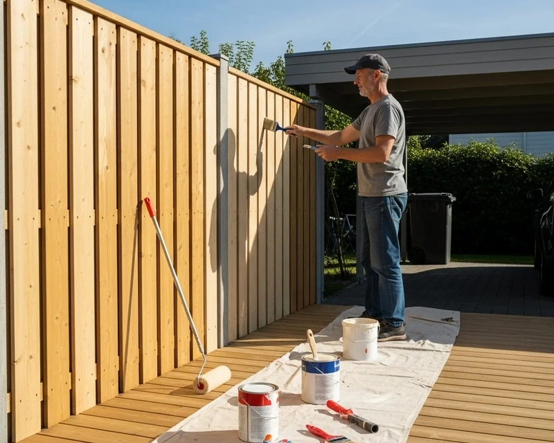 Maling af hegn, carporte og terrasser