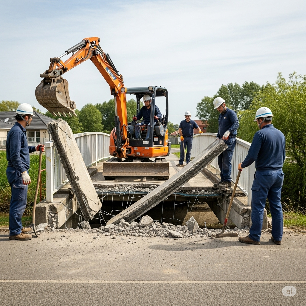Nedrivning af broer og andre konstruktioner