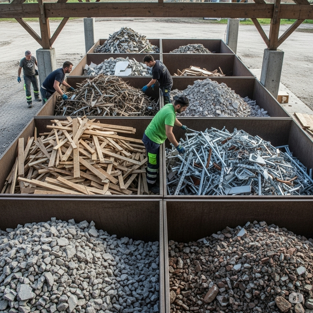 Sortering af byggematerialer til genbrug